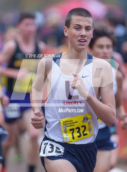 Thumbnail 2 in CIF State Cross Country Championships (Boys D2 Race) photogallery.