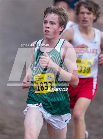 Thumbnail 1 in CIF State Cross Country Championships (Boys D2 Race) photogallery.