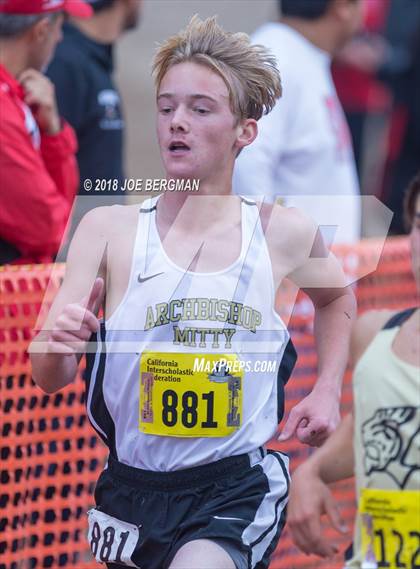 Thumbnail 1 in CIF State Cross Country Championships (Boys D2 Race) photogallery.