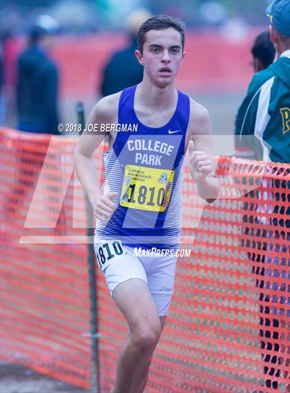 Thumbnail 1 in CIF State Cross Country Championships (Boys D2 Race) photogallery.