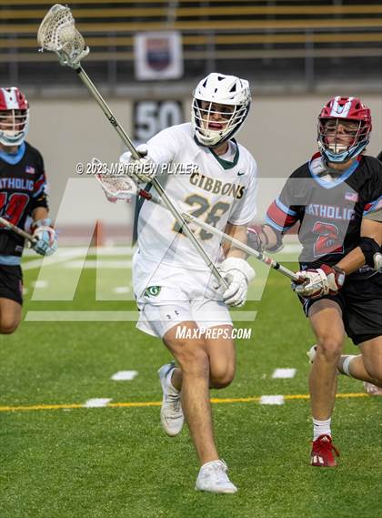Thumbnail 1 in Cardinal Gibbons vs. Charlotte Catholic (NCHSAA 4A Final) photogallery.