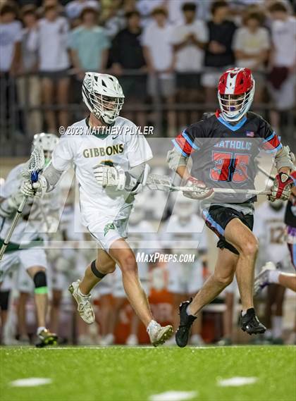 Thumbnail 3 in Cardinal Gibbons vs. Charlotte Catholic (NCHSAA 4A Final) photogallery.