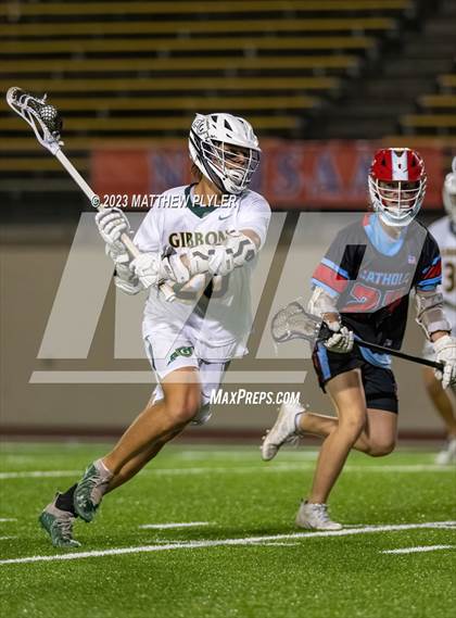 Thumbnail 1 in Cardinal Gibbons vs. Charlotte Catholic (NCHSAA 4A Final) photogallery.