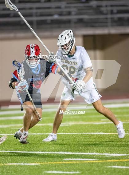 Thumbnail 1 in Cardinal Gibbons vs. Charlotte Catholic (NCHSAA 4A Final) photogallery.