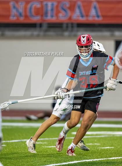 Thumbnail 1 in Cardinal Gibbons vs. Charlotte Catholic (NCHSAA 4A Final) photogallery.