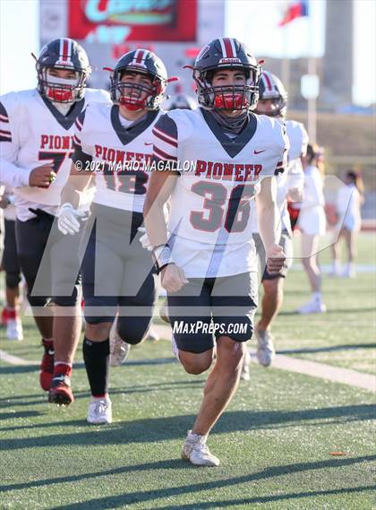 Thumbnail 1 in Pioneer vs Liberty Hill (UIL 5A D2 Quarterfinal Playoff) photogallery.