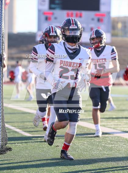 Thumbnail 2 in Pioneer vs Liberty Hill (UIL 5A D2 Quarterfinal Playoff) photogallery.
