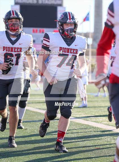 Thumbnail 2 in Pioneer vs Liberty Hill (UIL 5A D2 Quarterfinal Playoff) photogallery.
