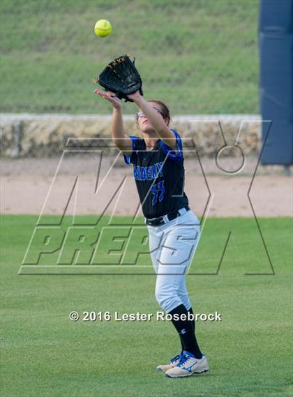 Thumbnail 2 in Hallettsville vs. Santa Gertrudis Academy (UIL 3A Regional Final) photogallery.