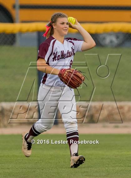 Thumbnail 2 in Hallettsville vs. Santa Gertrudis Academy (UIL 3A Regional Final) photogallery.