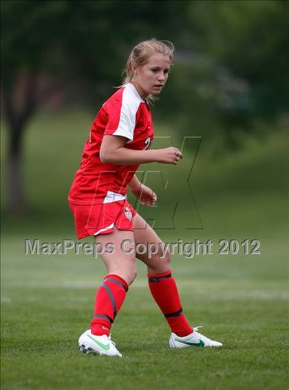 Thumbnail 1 in Columbine vs. Denver East (CHSAA Girls State Soccer Tournament) photogallery.
