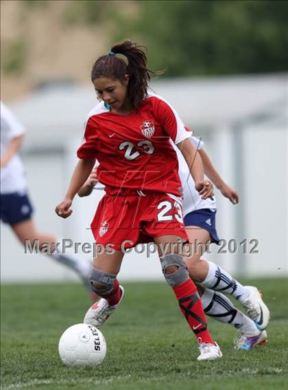 Thumbnail 2 in Columbine vs. Denver East (CHSAA Girls State Soccer Tournament) photogallery.