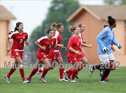 Thumbnail 2 in Columbine vs. Denver East (CHSAA Girls State Soccer Tournament) photogallery.