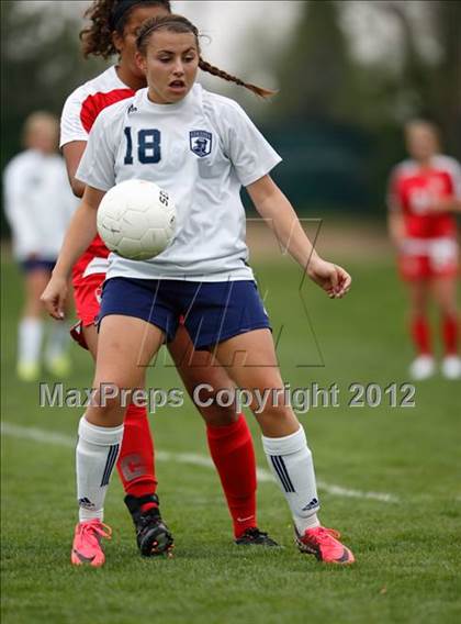 Thumbnail 3 in Columbine vs. Denver East (CHSAA Girls State Soccer Tournament) photogallery.