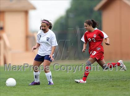 Thumbnail 2 in Columbine vs. Denver East (CHSAA Girls State Soccer Tournament) photogallery.