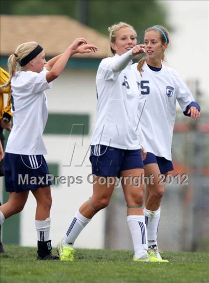 Thumbnail 2 in Columbine vs. Denver East (CHSAA Girls State Soccer Tournament) photogallery.