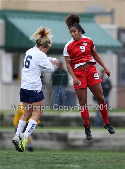 Thumbnail 1 in Columbine vs. Denver East (CHSAA Girls State Soccer Tournament) photogallery.