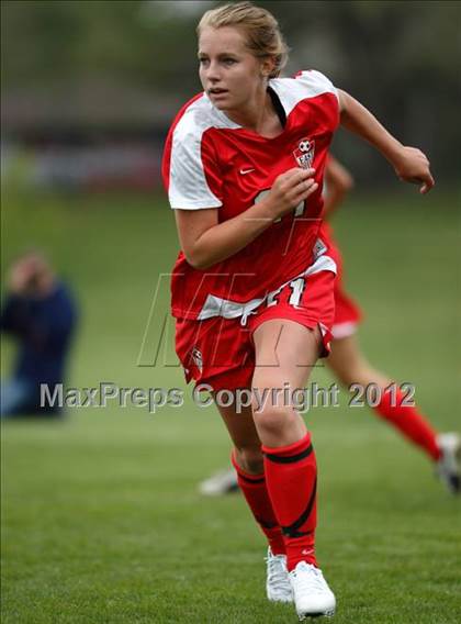 Thumbnail 1 in Columbine vs. Denver East (CHSAA Girls State Soccer Tournament) photogallery.