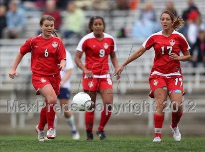 Thumbnail 1 in Columbine vs. Denver East (CHSAA Girls State Soccer Tournament) photogallery.