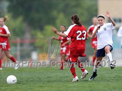 Thumbnail 1 in Columbine vs. Denver East (CHSAA Girls State Soccer Tournament) photogallery.