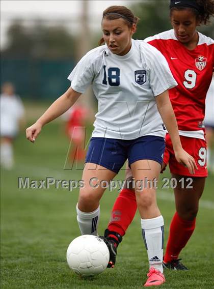 Thumbnail 2 in Columbine vs. Denver East (CHSAA Girls State Soccer Tournament) photogallery.