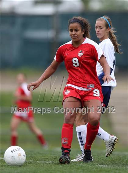 Thumbnail 2 in Columbine vs. Denver East (CHSAA Girls State Soccer Tournament) photogallery.