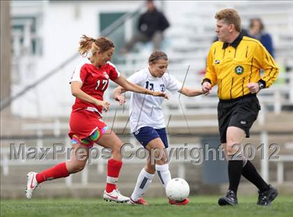 Thumbnail 1 in Columbine vs. Denver East (CHSAA Girls State Soccer Tournament) photogallery.