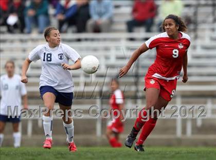 Thumbnail 3 in Columbine vs. Denver East (CHSAA Girls State Soccer Tournament) photogallery.