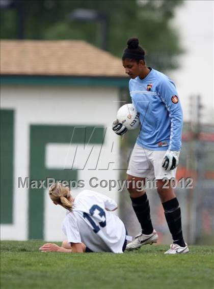 Thumbnail 2 in Columbine vs. Denver East (CHSAA Girls State Soccer Tournament) photogallery.