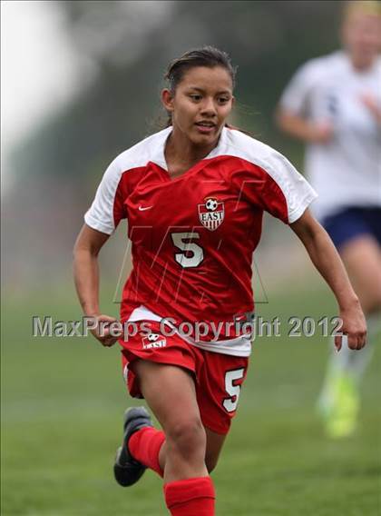 Thumbnail 3 in Columbine vs. Denver East (CHSAA Girls State Soccer Tournament) photogallery.