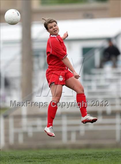 Thumbnail 1 in Columbine vs. Denver East (CHSAA Girls State Soccer Tournament) photogallery.
