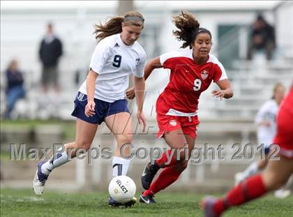 Thumbnail 1 in Columbine vs. Denver East (CHSAA Girls State Soccer Tournament) photogallery.