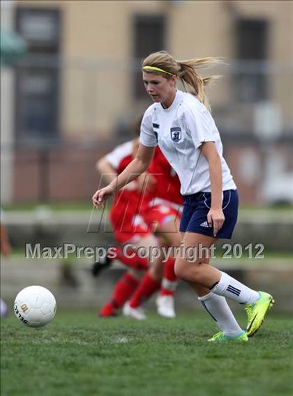 Thumbnail 3 in Columbine vs. Denver East (CHSAA Girls State Soccer Tournament) photogallery.