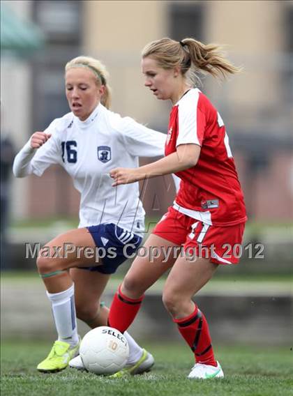 Thumbnail 3 in Columbine vs. Denver East (CHSAA Girls State Soccer Tournament) photogallery.