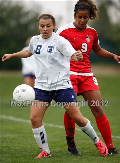 Thumbnail 1 in Columbine vs. Denver East (CHSAA Girls State Soccer Tournament) photogallery.