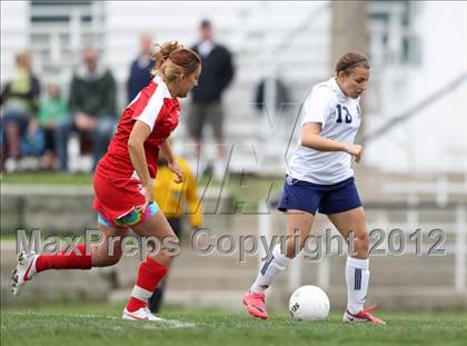 Thumbnail 2 in Columbine vs. Denver East (CHSAA Girls State Soccer Tournament) photogallery.