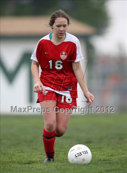 Thumbnail 2 in Columbine vs. Denver East (CHSAA Girls State Soccer Tournament) photogallery.