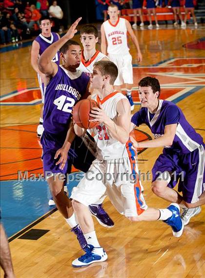 Thumbnail 2 in Harrisburg vs. Marshall County (Marshall County Hoopfest) photogallery.