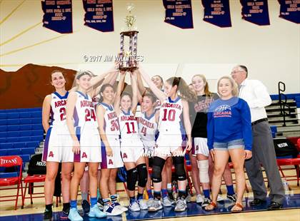 Thumbnail 3 in Arcadia vs. Pinnacle (Lady Titan Winter Hoops Classic Finals) photogallery.