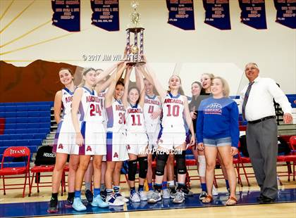 Thumbnail 1 in Arcadia vs. Pinnacle (Lady Titan Winter Hoops Classic Finals) photogallery.