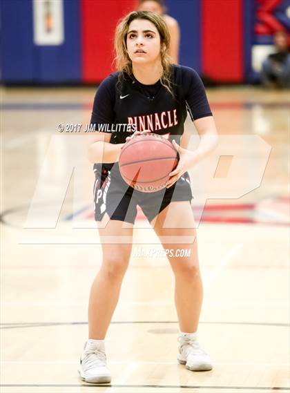 Thumbnail 3 in Arcadia vs. Pinnacle (Lady Titan Winter Hoops Classic Finals) photogallery.