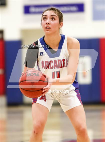 Thumbnail 1 in Arcadia vs. Pinnacle (Lady Titan Winter Hoops Classic Finals) photogallery.