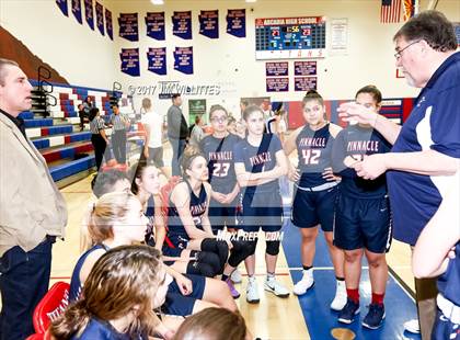 Thumbnail 3 in Arcadia vs. Pinnacle (Lady Titan Winter Hoops Classic Finals) photogallery.