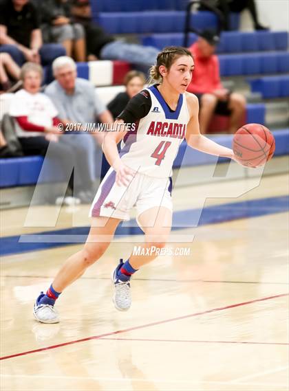 Thumbnail 3 in Arcadia vs. Pinnacle (Lady Titan Winter Hoops Classic Finals) photogallery.