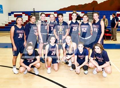 Thumbnail 3 in Arcadia vs. Pinnacle (Lady Titan Winter Hoops Classic Finals) photogallery.