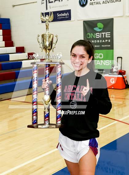 Thumbnail 1 in Arcadia vs. Pinnacle (Lady Titan Winter Hoops Classic Finals) photogallery.