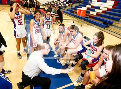Thumbnail 2 in Arcadia vs. Pinnacle (Lady Titan Winter Hoops Classic Finals) photogallery.