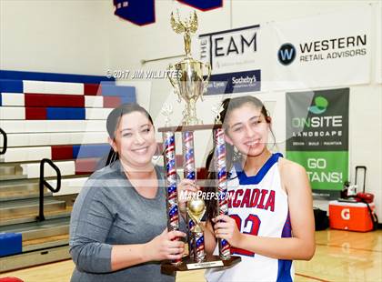 Thumbnail 1 in Arcadia vs. Pinnacle (Lady Titan Winter Hoops Classic Finals) photogallery.