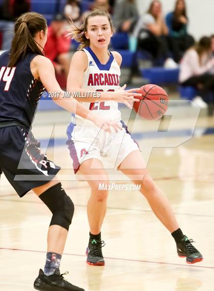 Thumbnail 1 in Arcadia vs. Pinnacle (Lady Titan Winter Hoops Classic Finals) photogallery.
