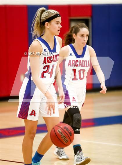Thumbnail 3 in Arcadia vs. Pinnacle (Lady Titan Winter Hoops Classic Finals) photogallery.